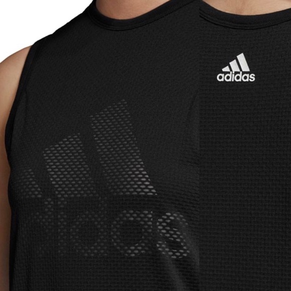 ADIDAS | Mesh-Overlay Logo Tank Black Dress XS - Picture 7 of 8